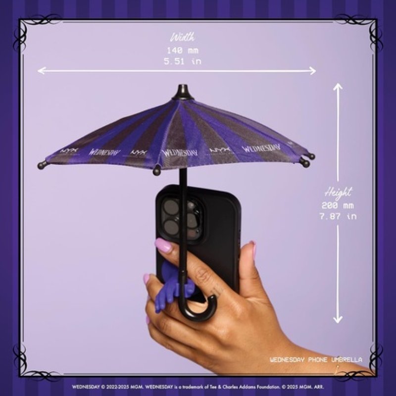 Nyx Professional Makeup Wednesday Phone Umbrella Decorative Miniature
