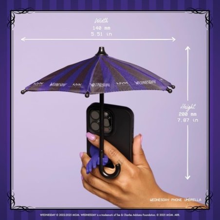 Nyx Professional Makeup Wednesday Phone Umbrella Decorative Miniature
