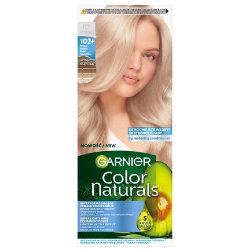 Garnier Color Naturals Cream Hair Dye 102 Frosty Silver Blonde