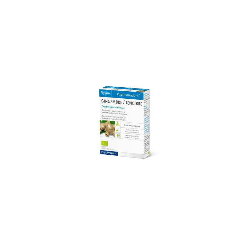 Pileje Pileje Phytoprevent Phytostandard Ginger 20 Capsules