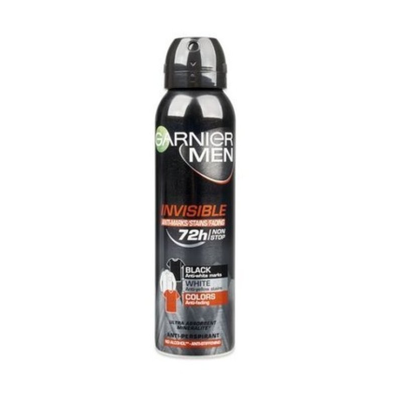 Garnier Mineral Antiperspirant Spray For Men 72h Mineral Invisible 150 Ml