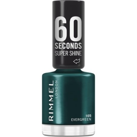 Rimmel 60 Seconds Super Shine Nail Polish 105 Evergreen Quick Dry