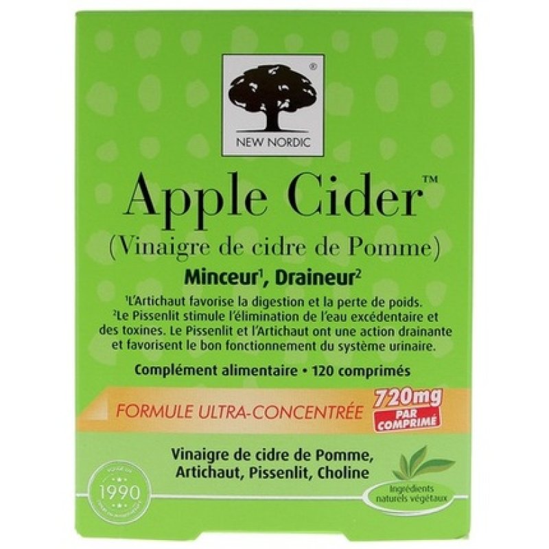 New Nordic Apple Cider 120 Capsules - Ideal Companion for Health