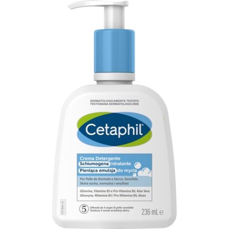 Cetaphil Moisturizing Foam Cleanser for Normal, Dry, and Sensitive Skin with Aloe Vera 236ml