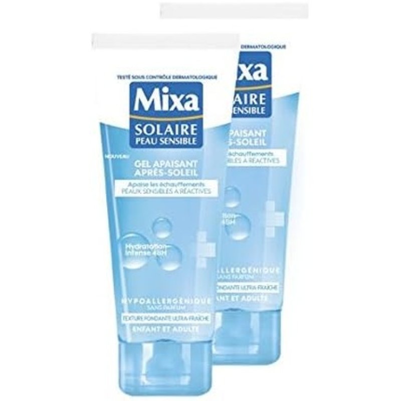Mixa Solaire Sun Protection Gel Soothing 200ml - Pack of 2