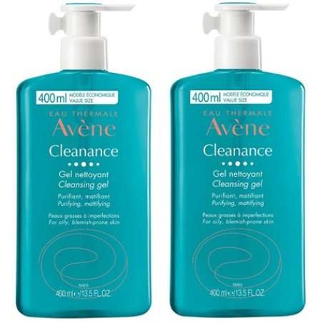 Avene Set Of Cleansing Gels For Problematic And Acne-Prone Skin - 2 X 400 Ml