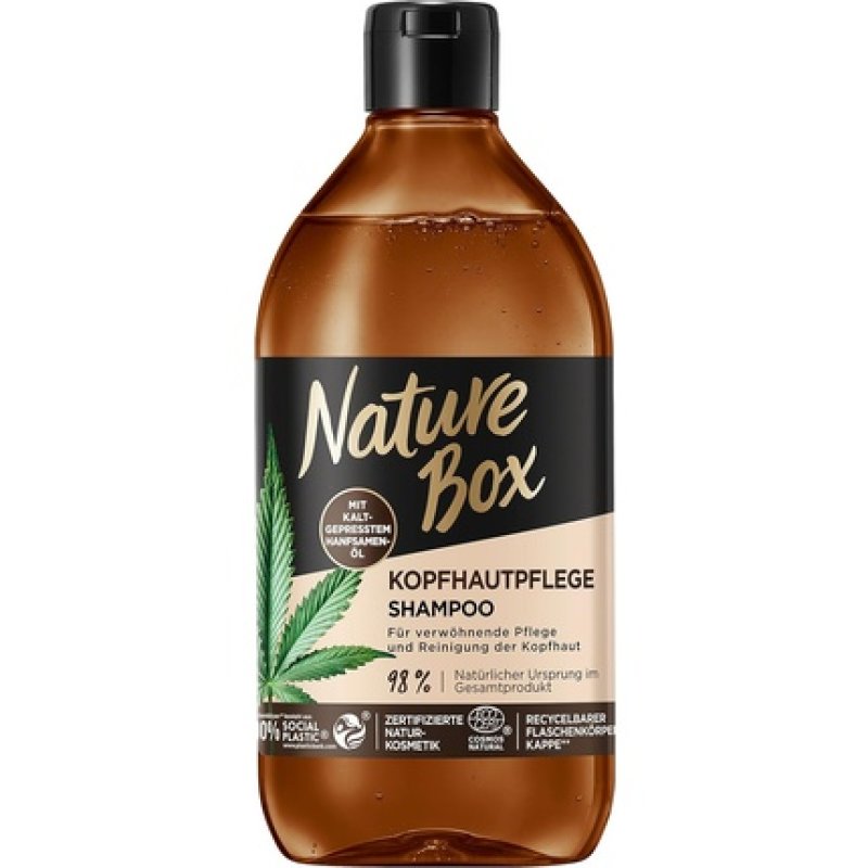 Nature Box Scalp Care Shampoo 385ml with Cold-Pressed Hemp Seed Oil
