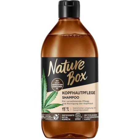 Nature Box Scalp Care Shampoo 385ml with Cold-Pressed Hemp Seed Oil