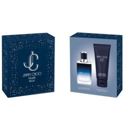 Jimmy Choo Man Blue Eau De Toilette Spray 50ml Shower Gel 100ml