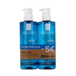 La Roche Posay Effaclar Purifying Foaming Gel Set Of 2 X 400 Ml