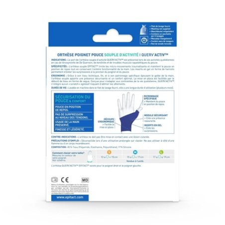 Epitact Querv'activ Wrist-Thumb Orthosis for De Quervain's Tendinitis