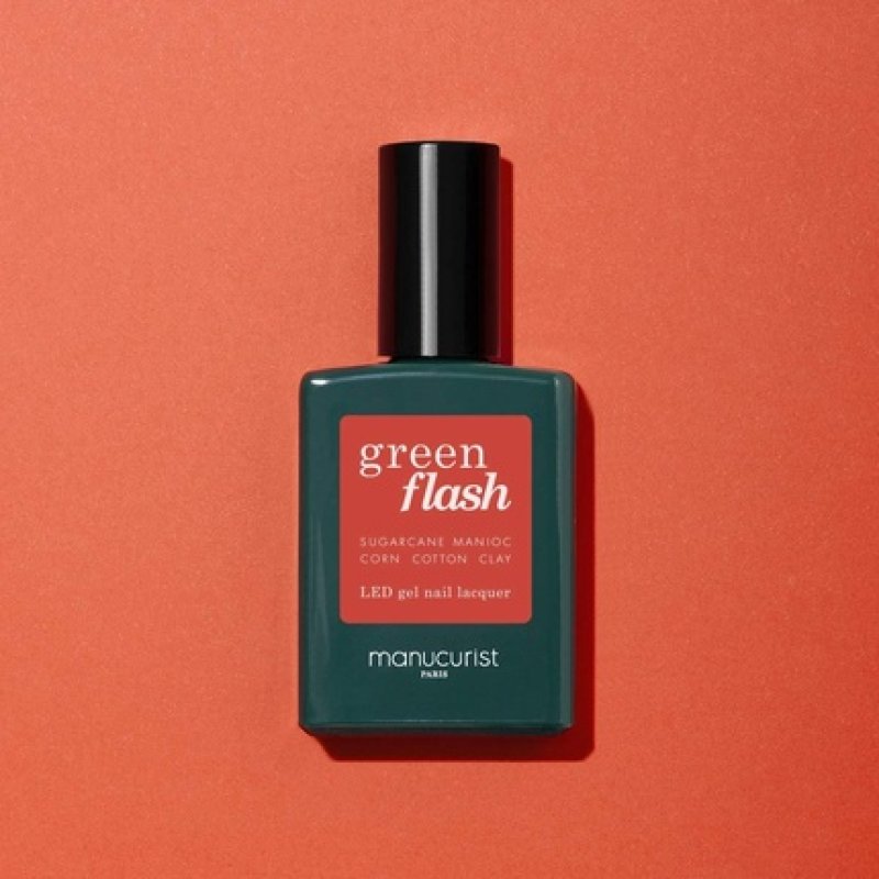 Manucurist Green Flash Semi-Permanent Varnish Coral Reef Vegan Eco-Friendly