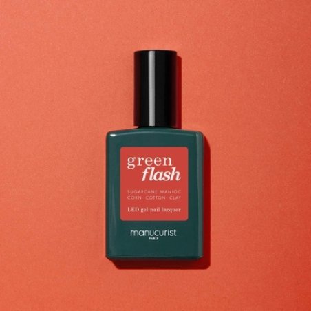 Manucurist Green Flash Semi-Permanent Varnish Coral Reef Vegan Eco-Friendly