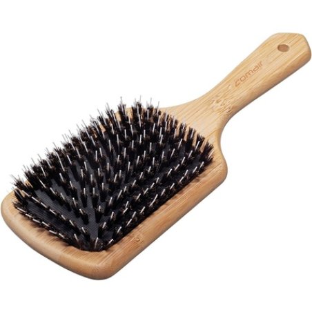 Comair Bambooline Hairdryer Board Brush with Nylon Pins Square 10 Rows