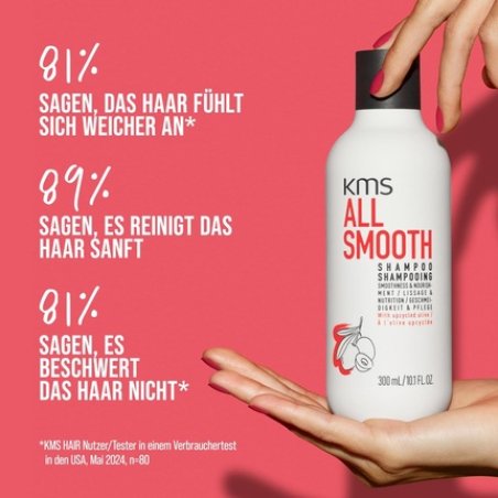 KMS Allsmooth Shampoo 75ml for Medium to Strong Hair