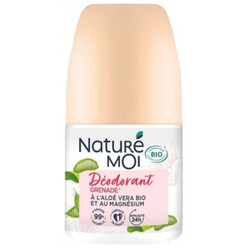 Nature Moi Organic Pomegranate Deodorant 50ml - 24-Hour Effectiveness