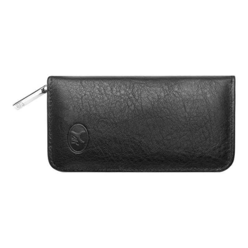 ZWILLING TWINOX Manicure and Pedicure Set in Yak Leather Case with Zipper Premium Nail Care 5 Pieces Black Including