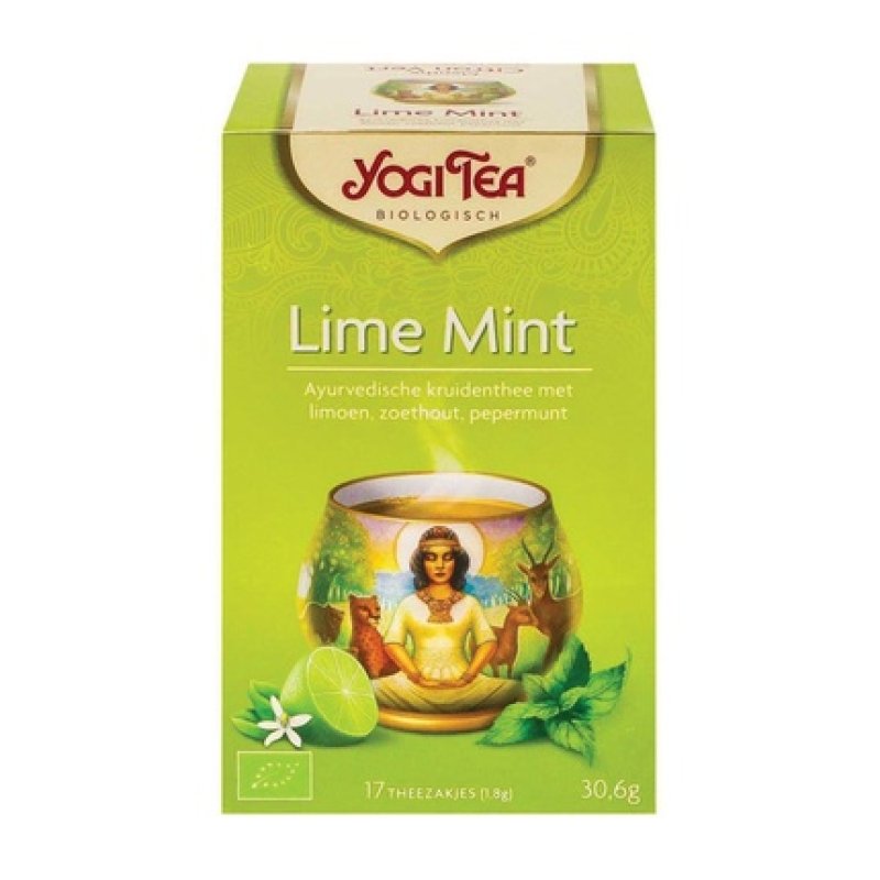 Yogi Tea Lime Mint Organic Refreshing Herbal Tea