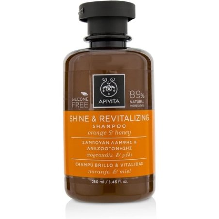 Apivita Brightness and Vitality Orange and Honey Shampoo 250ml