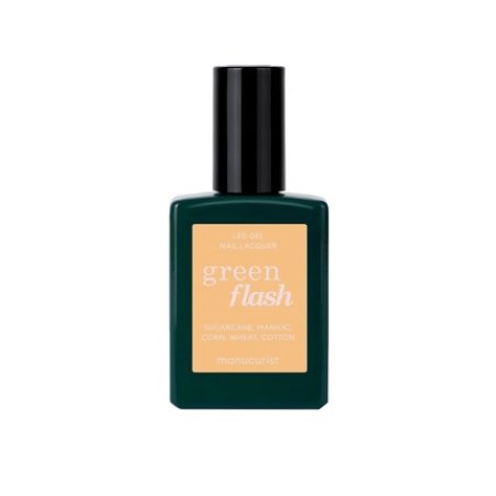 Manucurist Green Flash Gel Nail Polish Gold Sand - Up to 84 Ingredients
