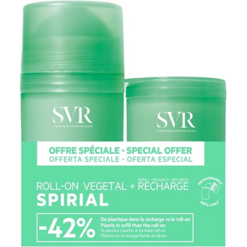 SVR Spirial Vgtal Roll-On 24h Deodorant with 98 Original Ingredients
