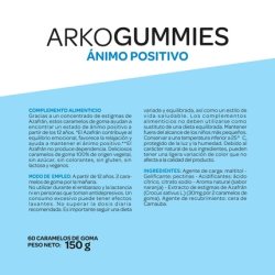 Arkogummies Positive Animo Saffron Orange Flavor Sugar-Free 60 Gummies