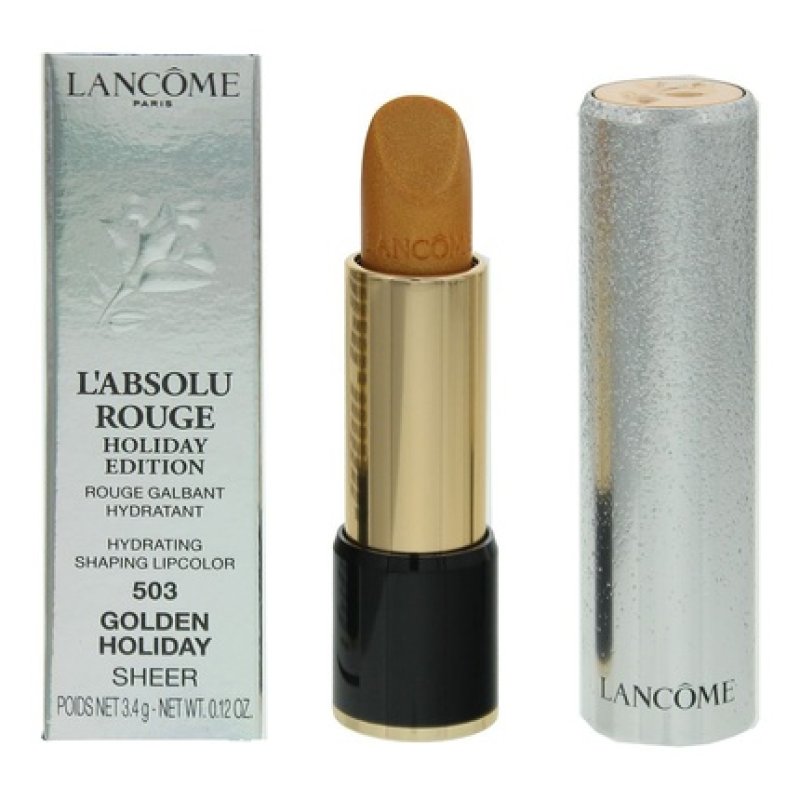 Lancome L'Absolu Rouge Holiday Edition 503 Golden Holiday Sheer Lipstick 34g