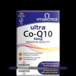 Vitabiotics Ultra Co-Q10 50mg High Grade Ubiquinone for Heart Health 60 Tablets
