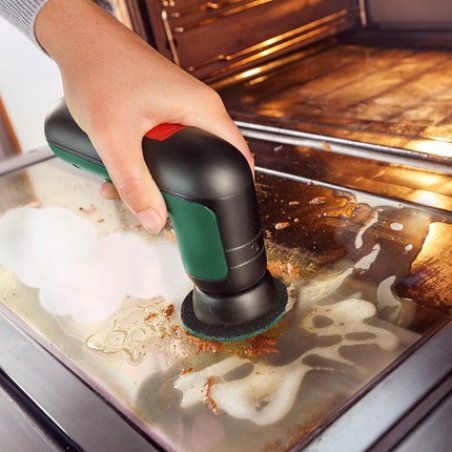 Akku-Bürste UniversalBrush Set, 3,6Volt (grün/schwarz, mit Zubehör-Set)