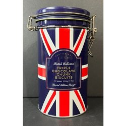 Cartwright and Butler Empty Biscuit Tin Clip Lock Union Jack Design