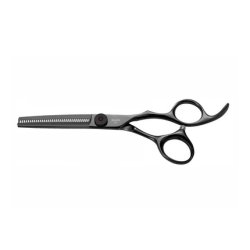 Rickiparodi Professional Black Titanium Thinning Scissors For Men
