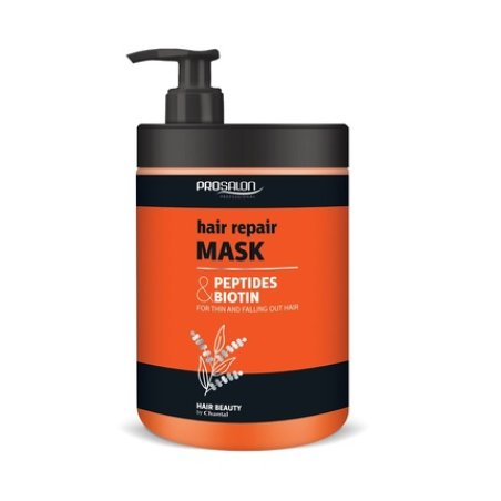 Prosalon Hair Repair Mask - 1000ml With Peptides And Biotin