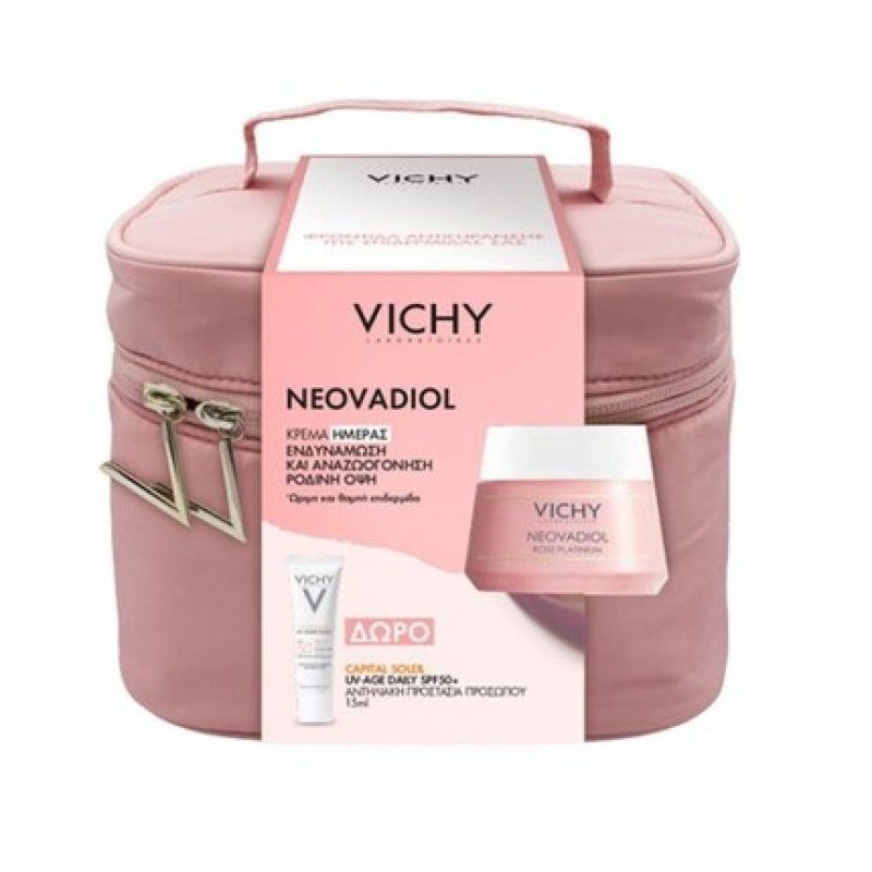Vichy Neovadiol Rose Platinum Day Cream 50ml & Capital Soleil Uv-Age Daily Spf 50 15ml