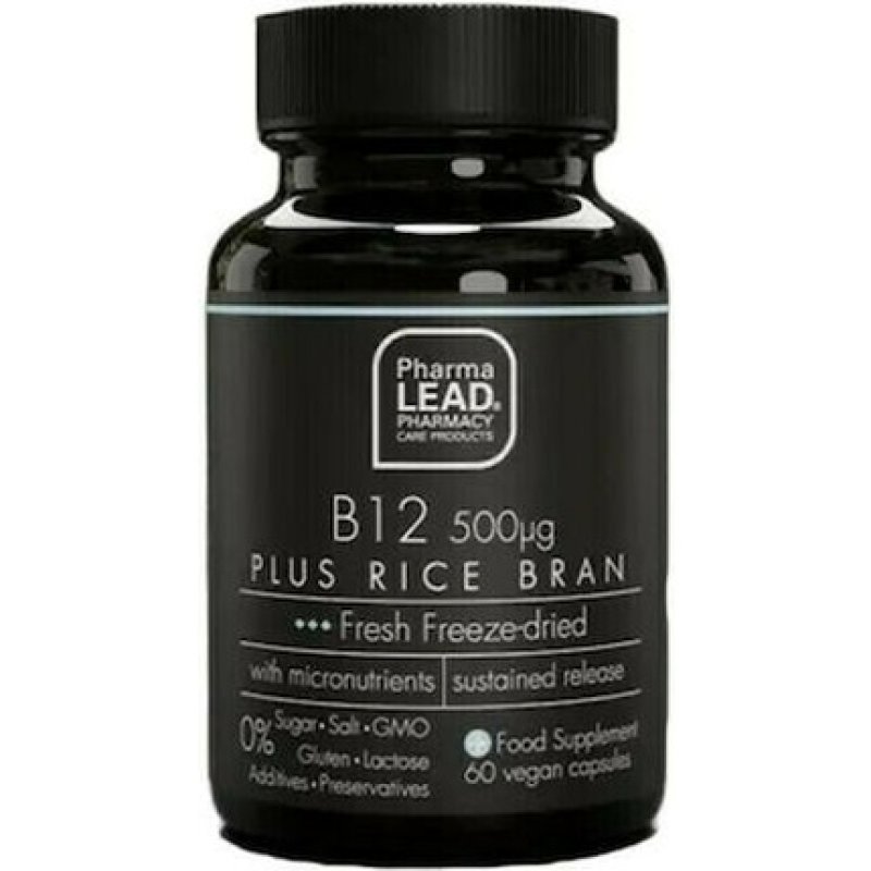Pharmalead Black Range B12 500g Plus Rice Bran For Normal Psychological Functioning - 60 Capsules