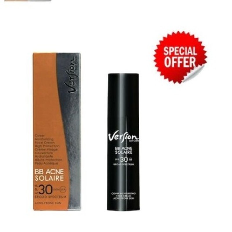 Version BB Acne Solaire Face Sunscreen SPF30 Color 50ml