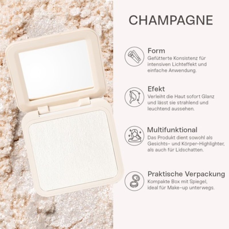 Everybody Facial Lighting with Mirror Champagne One Size