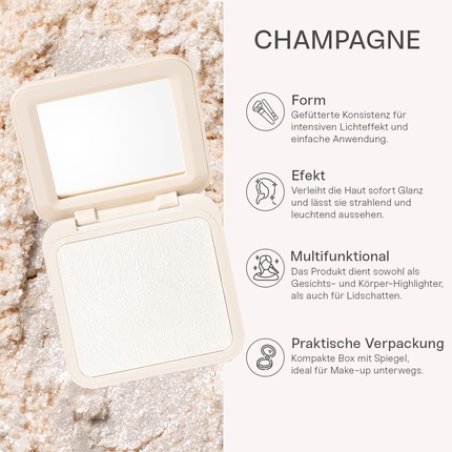 Everybody Facial Lighting with Mirror Champagne One Size
