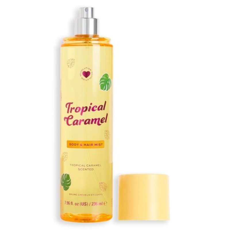 I Heart Revolution Tropical Caramel Hair & Body Mist Longlasting Perfume