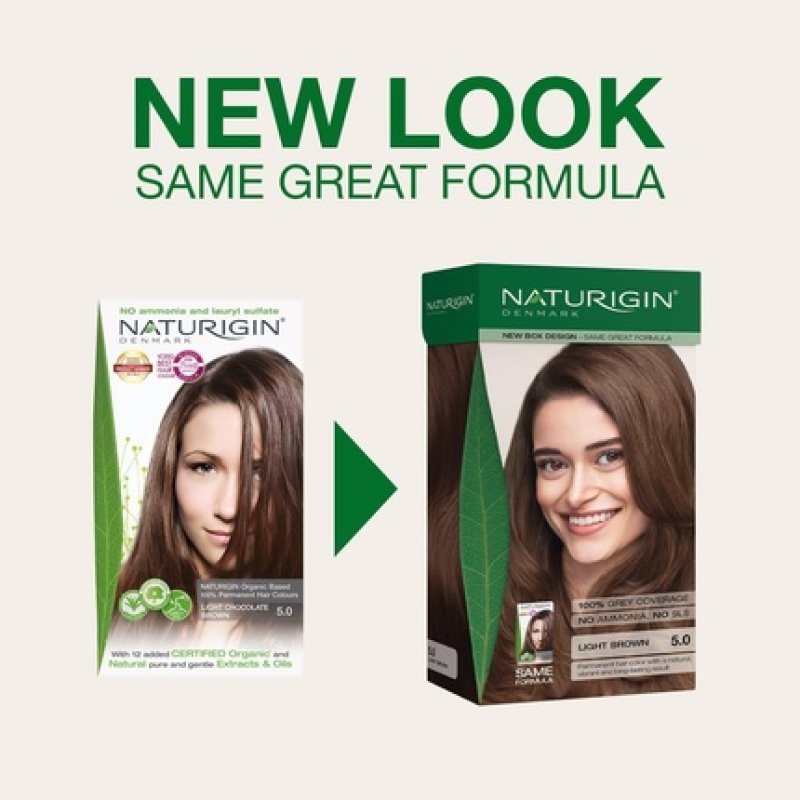 Naturigin Light Brown Permanent Hair Dye 50 - Natural Colour