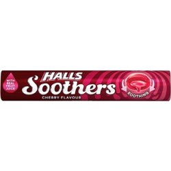 Halls Medicated Cough Drops Soothers Cherry
