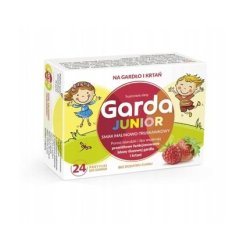 Garda Junior Raspberry-Strawberry Flavor, 24 Lozenges