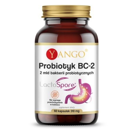 Yango Probiotic Bc-2 - 60 Capsules For Long Term Use