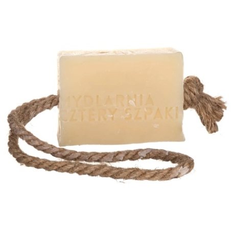 Mydlarnia Cztery Szpaki Soap For Hair With Castor Oil On Hemp String 110g