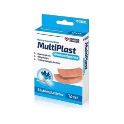 Family Health Multiplast Waterproof Plasters - 12 Pieces With Long Expiry Date