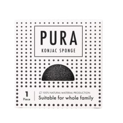 Sister Young Pura Konjac Sponge Black Facial Cleansing Sponge