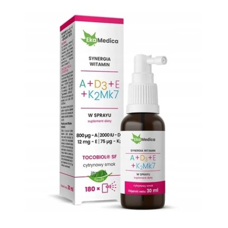 Ekamedica Vitamins A D3 E K2mk7 Spray 30 Ml