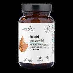 Aura Herbals Reishi Spores 800mg Vitamin C 60 Capsules