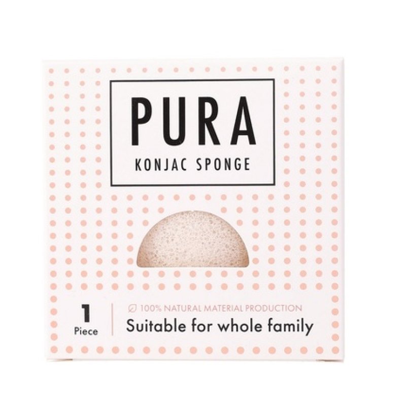 Sister Young Pura Konjac Sponge White Facial Cleansing Sponge