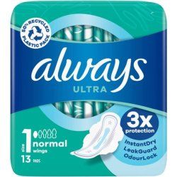 Always Ultra Normal Plus Sanitary Napkins Size 1