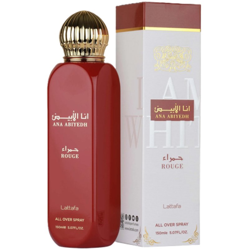 Lattafa All Over Spray Ana Abiyedh Rouge Unisex 150 Ml